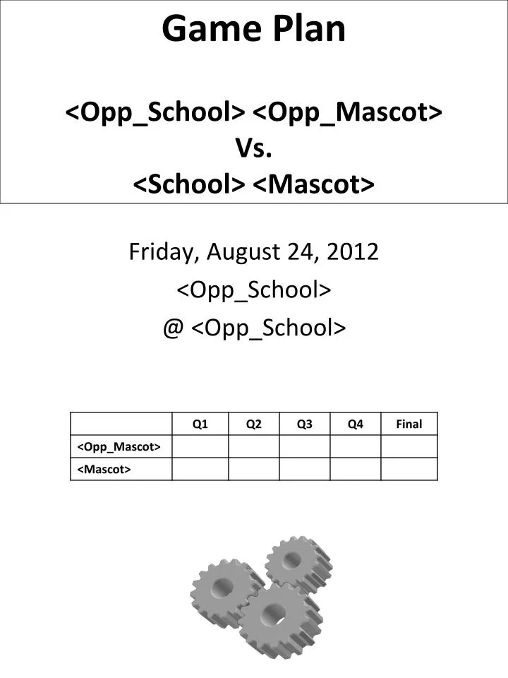 game plan opp school opp mascot vs school mascot