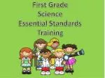 First Grade Science Essential Standards Training - slide 1
