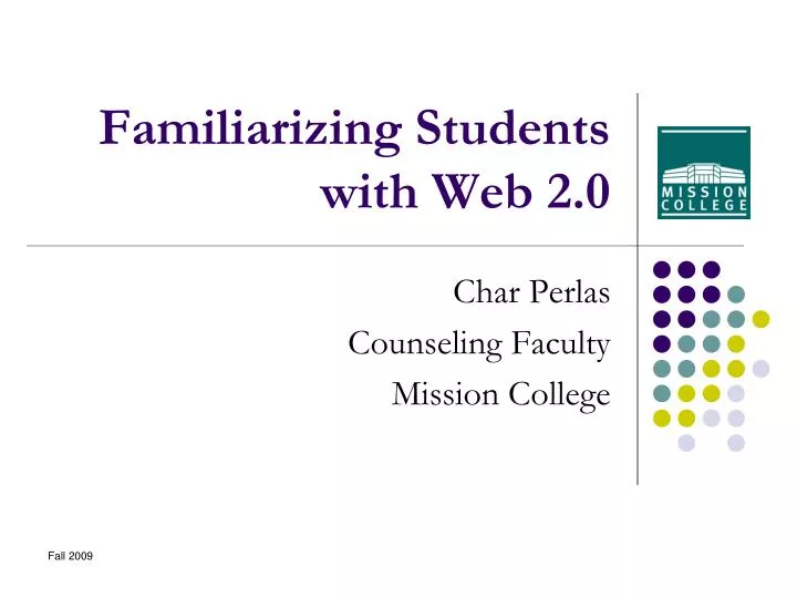 familiarizing students with web 2 0
