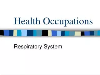 Health Occupations