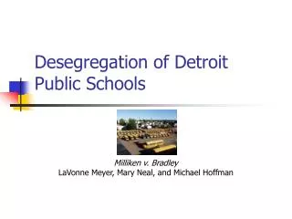 Desegregation of Detroit Public Schools