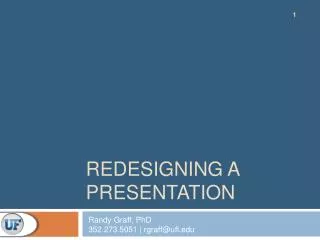 Redesigning a Presentation