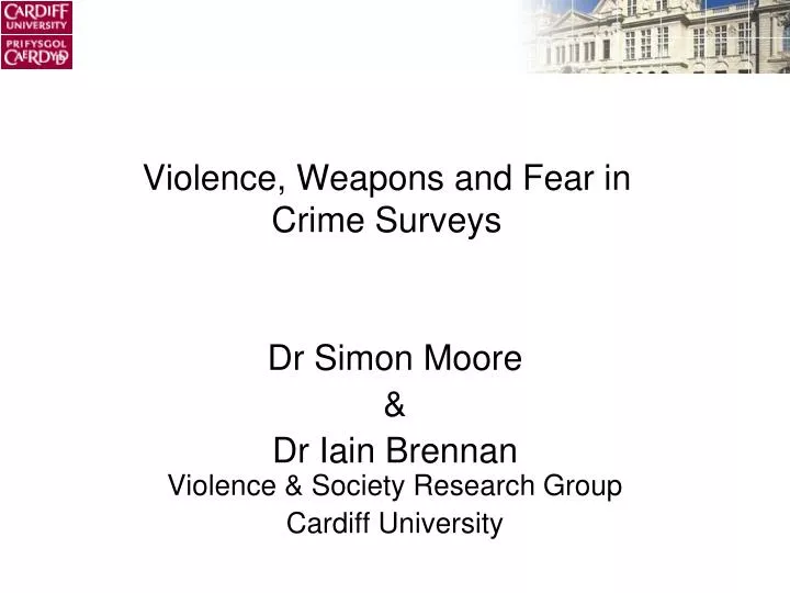 violence weapons and fear in crime surveys