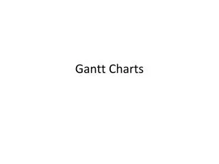 Gantt Charts