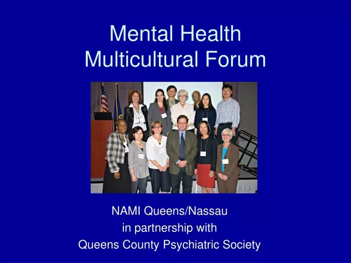 mental health multicultural forum