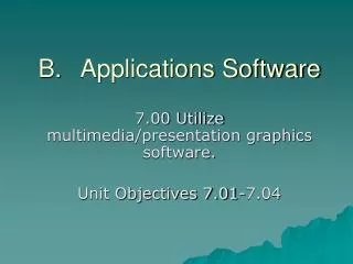 Applications Software