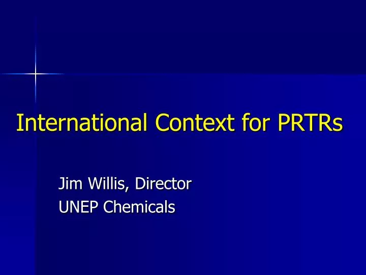 international context for prtrs
