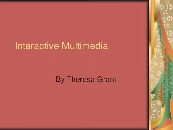 interactive multimedia