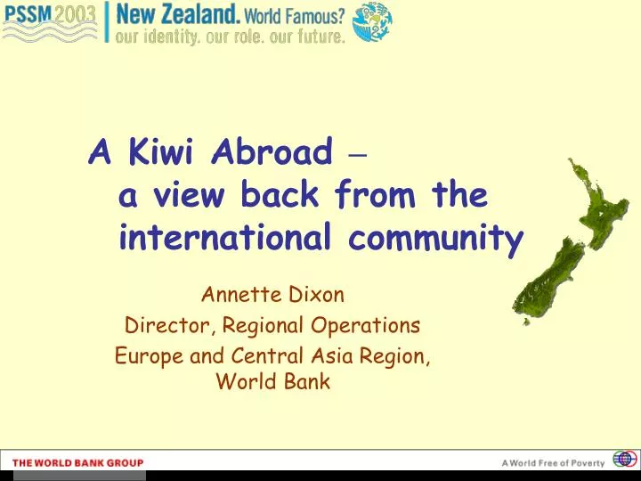 a kiwi abroad a view back from the international community