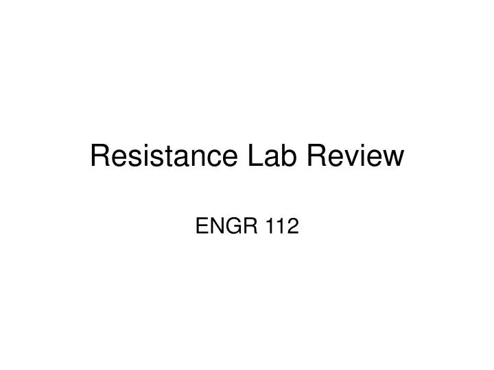 resistance lab review
