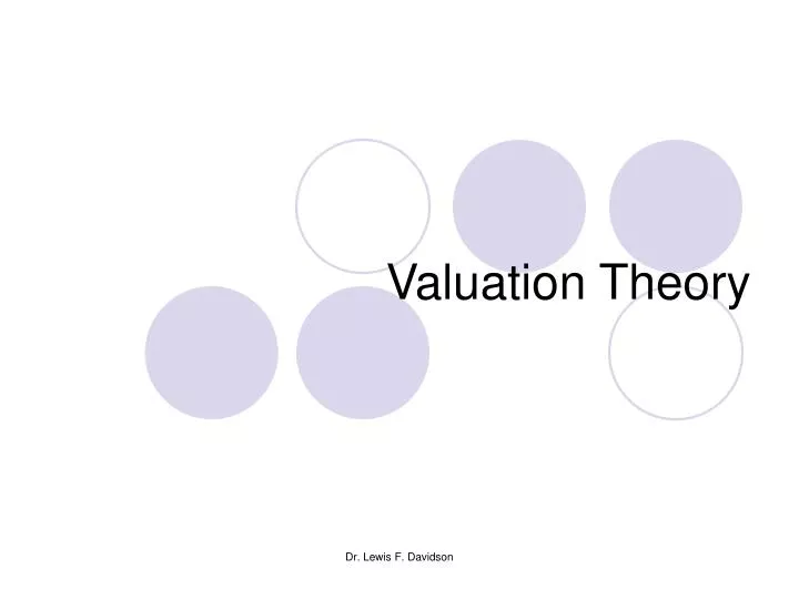 valuation theory