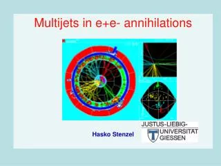 Multijets in e+e- annihilations Hasko Stenzel