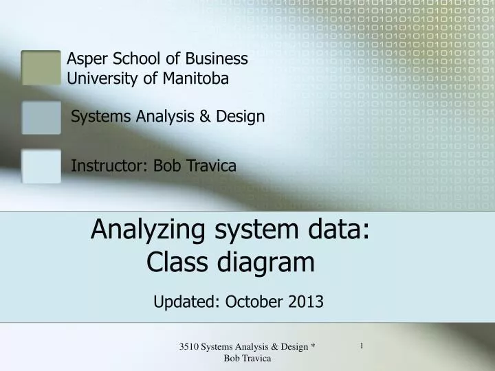 analyzing system data class diagram