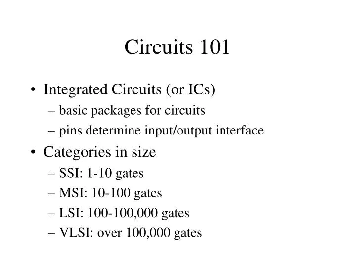 circuits 101