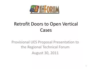 Retrofit Doors to Open Vertical Cases