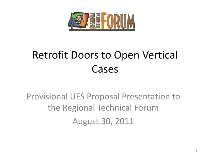 retrofit doors to open vertical cases