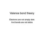 Valence bond theory - slide 1