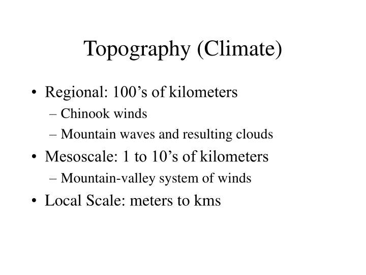 topography climate