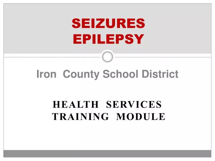seizures epilepsy