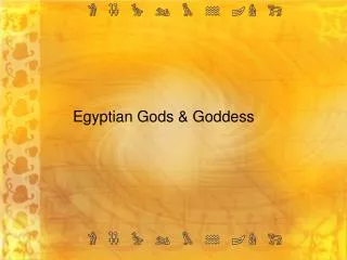 Egyptian Gods &amp; Goddess