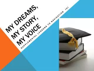 My dreams, my Story, my voice