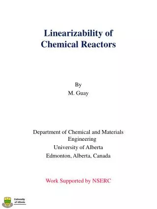 Linearizability of Chemical Reactors