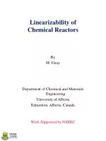Linearizability of Chemical Reactors - slide 1