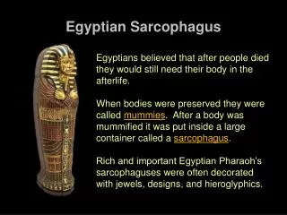 Egyptian Sarcophagus