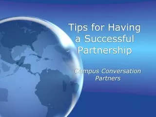 Tips for Having a Successful Partnership