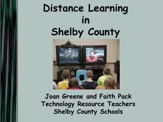 Distance Learning in Shelby County