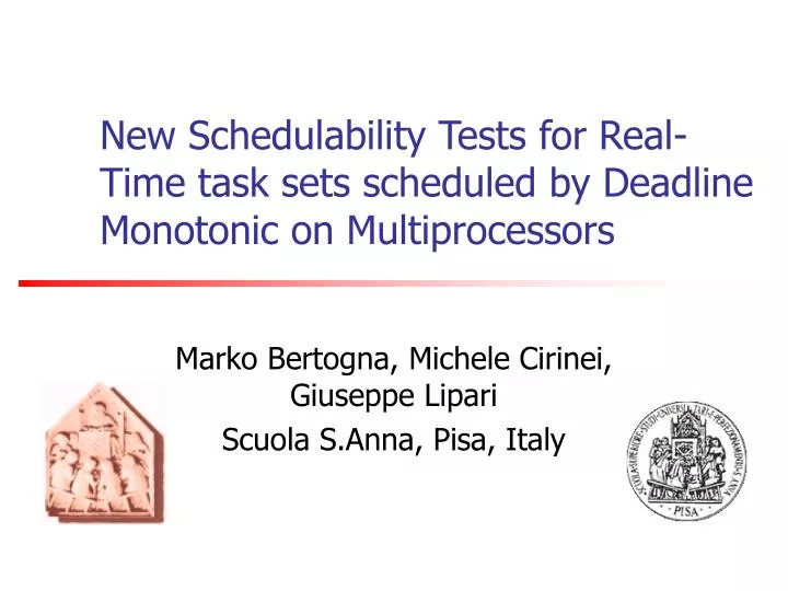 new schedulability tests for real time task sets scheduled by deadline monotonic on multiprocessors