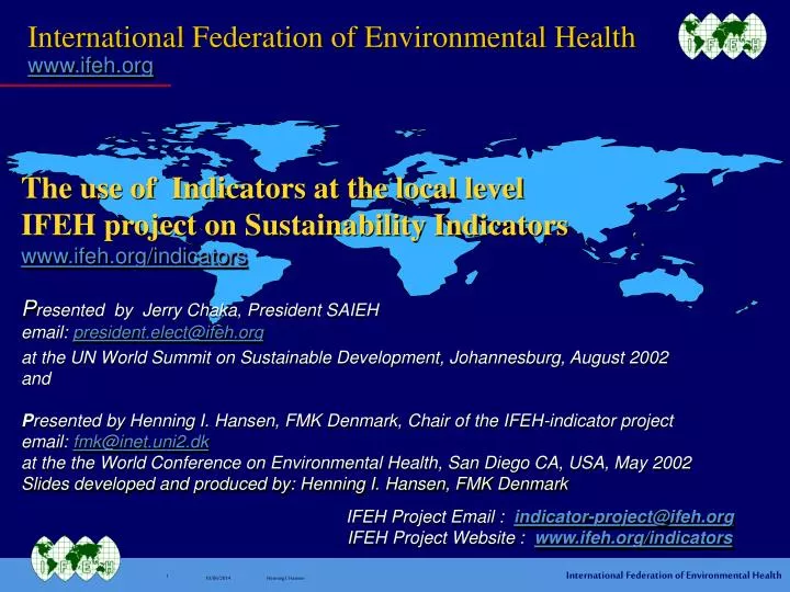 international federation of environmental health www ifeh org