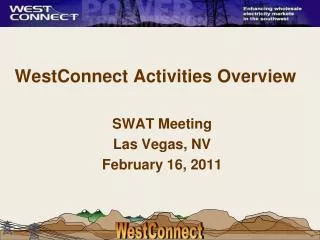 WestConnect Activities Overview