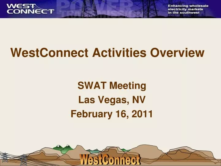 westconnect activities overview