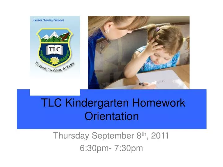 tlc kindergarten homework orientation