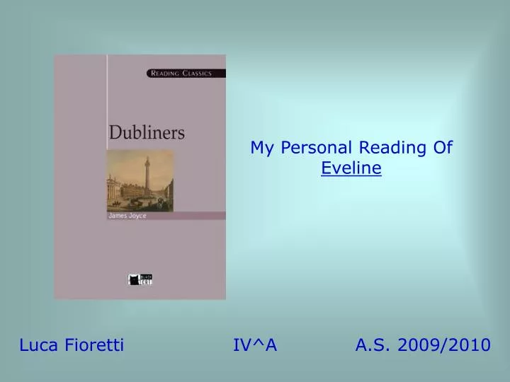 my personal reading of eveline