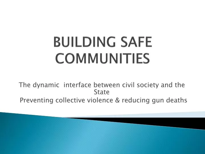 building safe communities