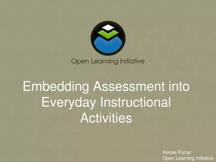 embedding assessment into everyday instructional activities