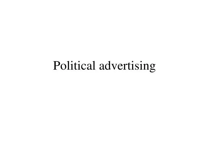 political advertising