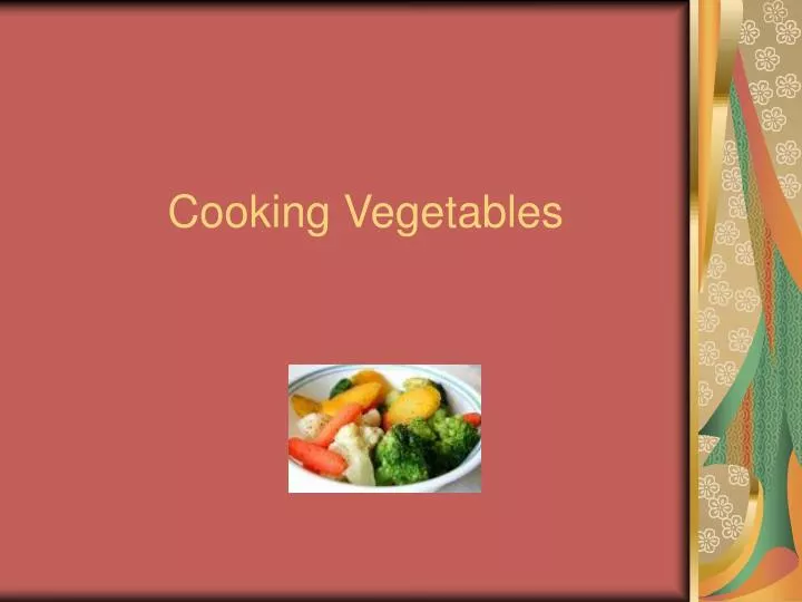 cooking vegetables