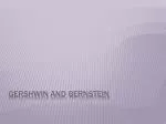Gershwin and Bernstein - slide 1