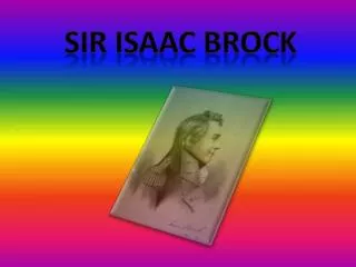 Sir Isaac brock