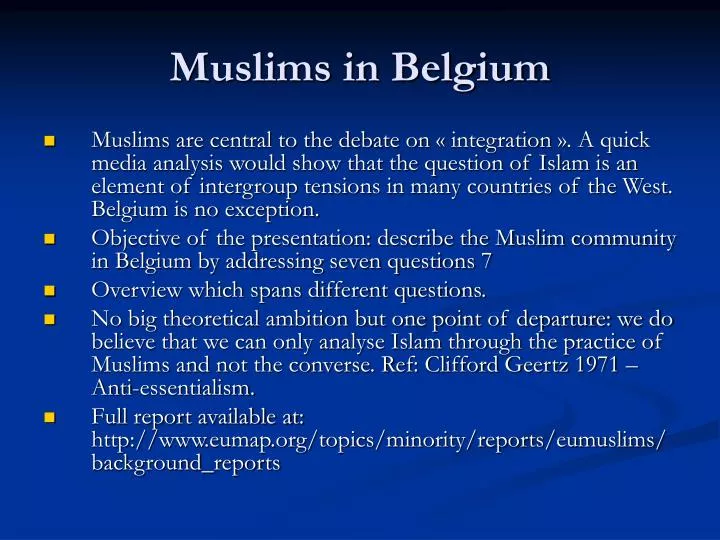 muslims in belgium