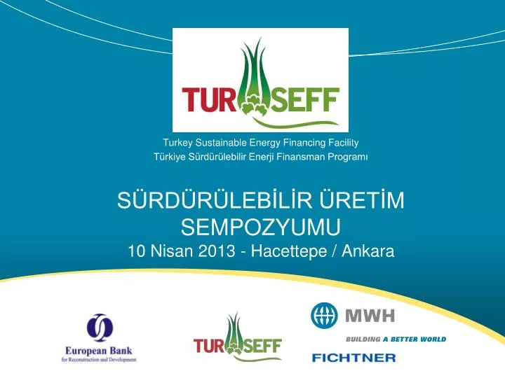 turkey sustainable energy financing facility t rkiye s rd r lebilir enerji finansman program