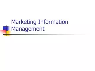 marketing information management