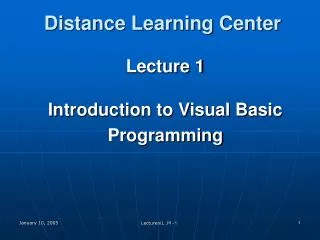 Distance Learning Center