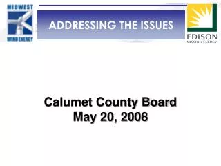 Calumet County Board May 20, 2008