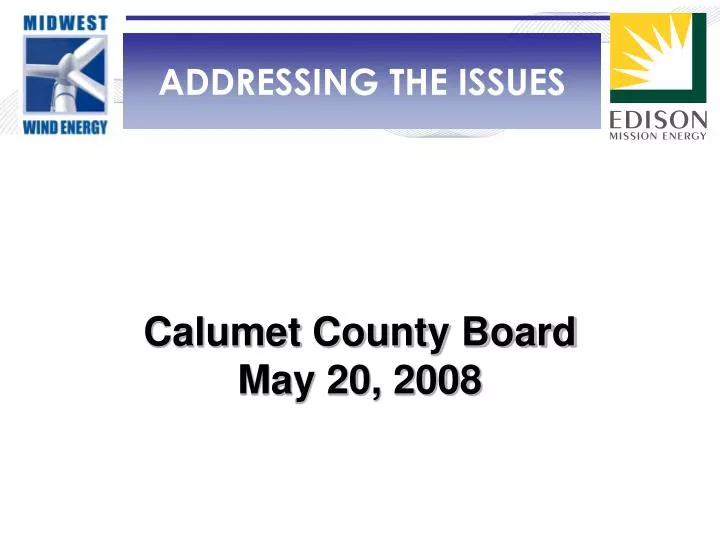 calumet county board may 20 2008