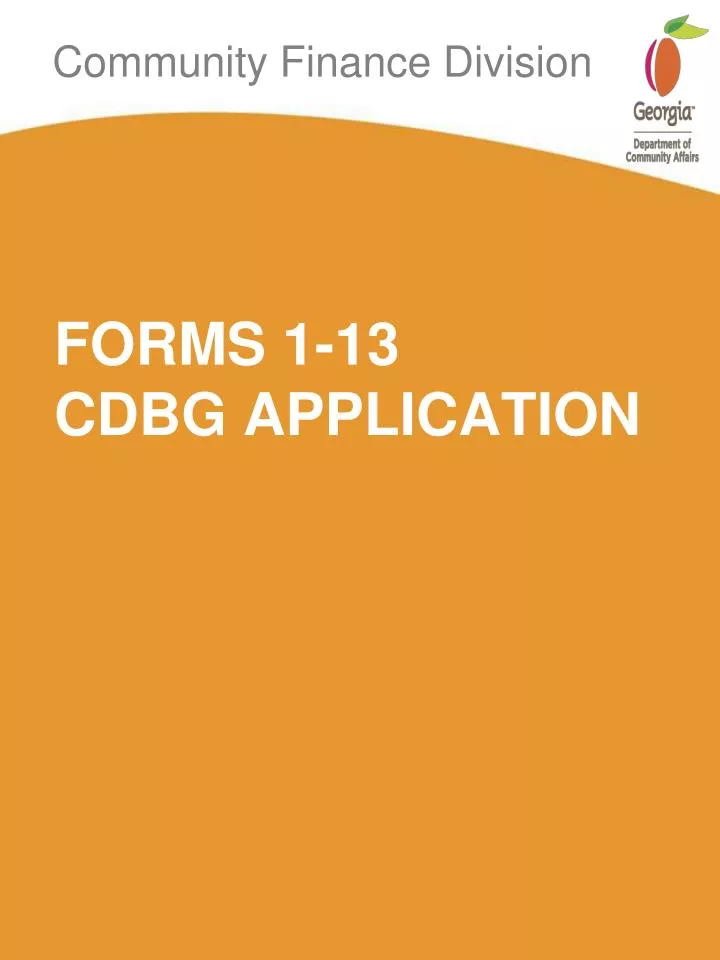 forms 1 13 cdbg application