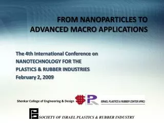 FROM NANOPARTICLES TO ADVANCED MACRO APPLICATIONS